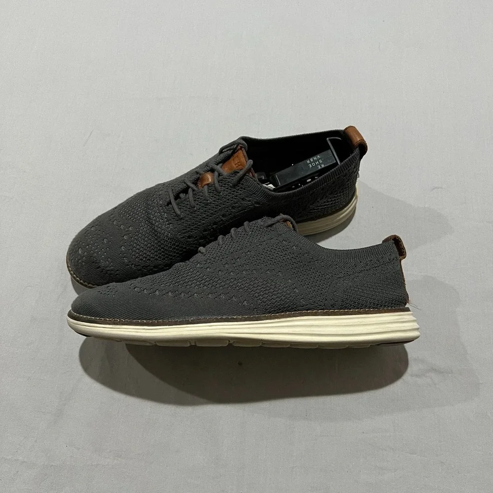 Cole Haan Original Grand Mens Gray Wingtip Oxford Casual Sneakers Size 7M
